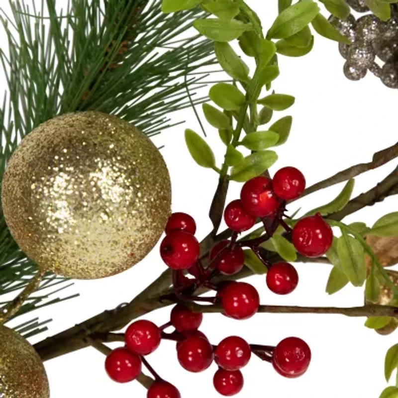Northlight Ball Glittered Christmas Indoor Garland