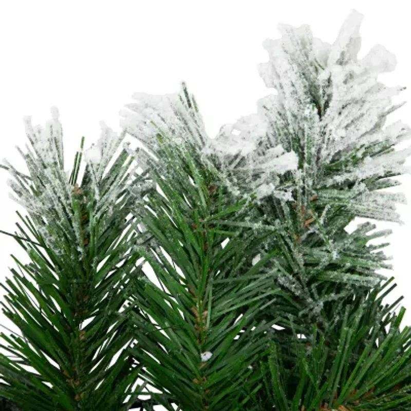 Northlight Snow Flocked Angel Pine Wreath
