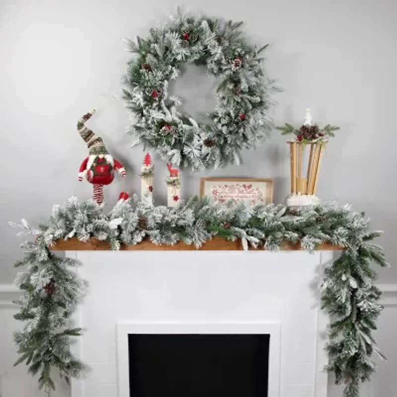 Northlight Rosemary Emerald Angel Pine Wreath