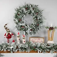 Northlight Rosemary Emerald Angel Pine Wreath