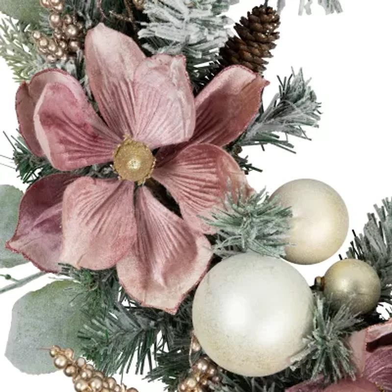 Northlight Floral And Ball  Pine Wreath