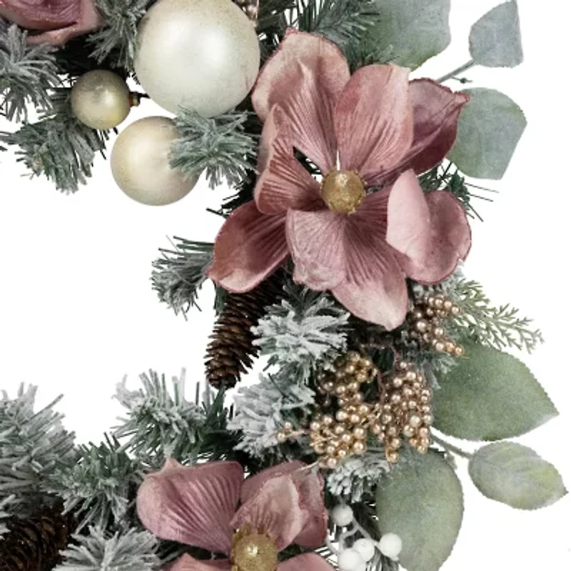 Northlight Floral And Ball  Pine Wreath