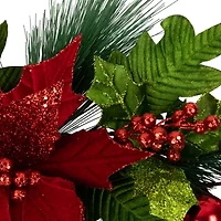 Northlight 24in Glittered   Unlit Wreath