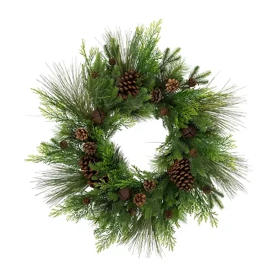 Northlight Pinecone And Jingle Bells Wreath