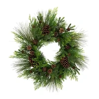 Northlight Pinecone And Jingle Bells Wreath