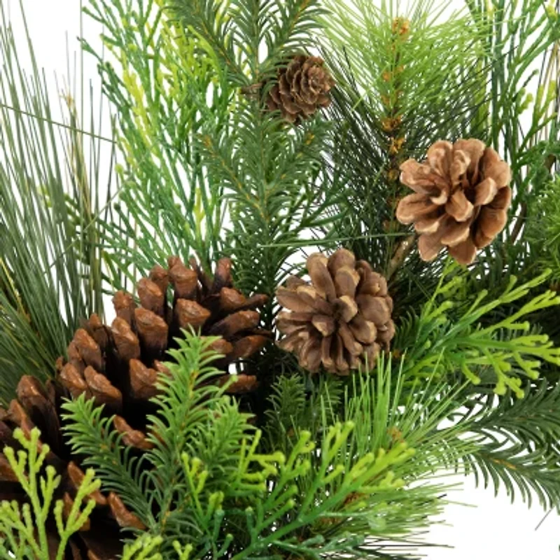 Northlight Pinecone And Jingle Bells Wreath