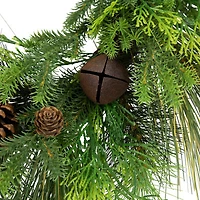 Northlight Pinecone And Jingle Bells Wreath
