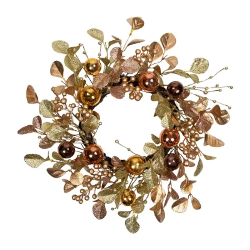 Northlight Ball  Glittered Wreath
