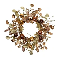 Northlight Ball  Glittered Wreath