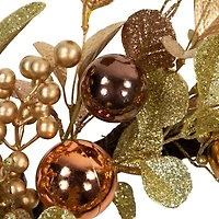 Northlight Ball  Glittered Wreath