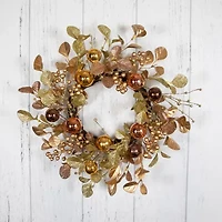 Northlight Ball  Glittered Wreath