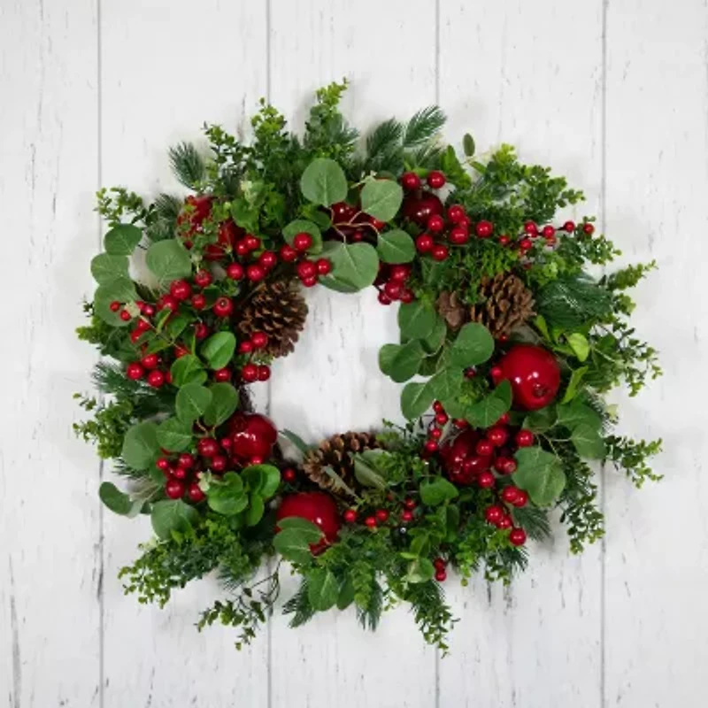Northlight Boxwood And Pine Wreath