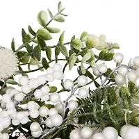 Northlight Glittered Berries And Eucalyptus Wreath