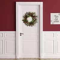 Northlight Glittered S And Berries Wreath