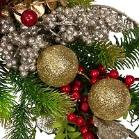 Northlight Glittered S And Berries Wreath
