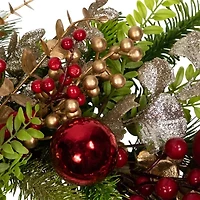Northlight Glittered S And Berries Wreath