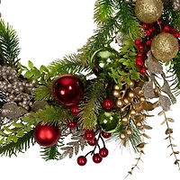 Northlight Glittered S And Berries Wreath