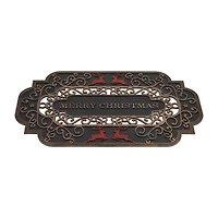 Northlight Black And Copper Merry Indoor Rectangular Doormat