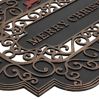 Northlight Black And Copper Merry Indoor Rectangular Doormat
