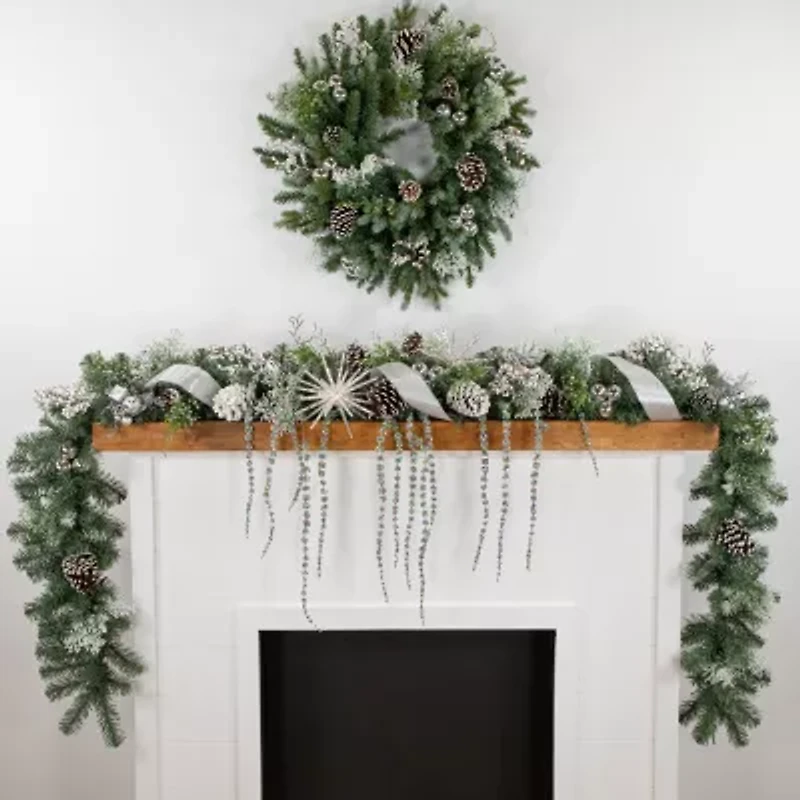 Northlight Colorado Blue Spruce Unlit Christmas Outdoor Garland