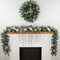 Northlight Colorado Blue Spruce Unlit Christmas Outdoor Garland