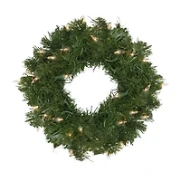 Northlight Deluxe Windsor Pine With Clear Lights Pre-Lit Wreath
