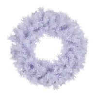 Northlight Icy White Spruce Unlit Wreath