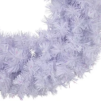 Northlight Icy White Spruce Unlit Wreath