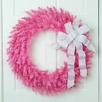 Northlight Pink Spruce Unlit Wreath