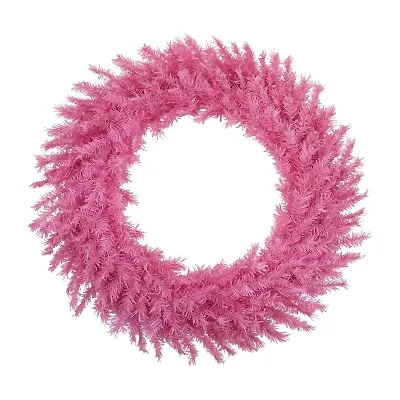 Northlight Pink Spruce Unlit Wreath