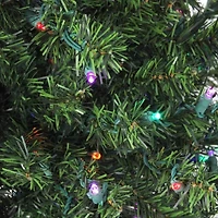 Northlight Canadian Pine With Multicolor Lights 2 Foot Pre-Lit Pine Christmas Tree