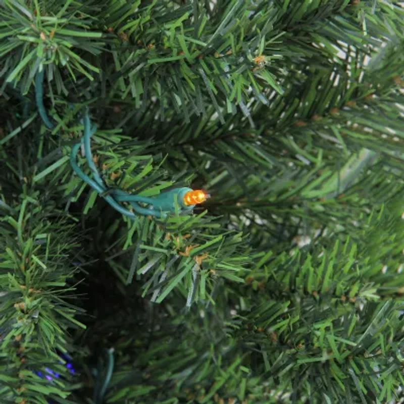 Northlight Canadian Pine With Multicolor Lights 2 Foot Pre-Lit Pine Christmas Tree