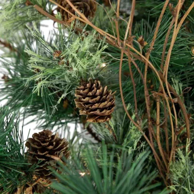 Northlight Country Mixed Pine With Clear Lights 2 Foot Pre-Lit Pine Christmas Tree