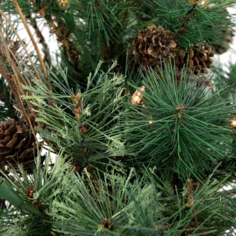 Northlight Country Mixed Pine With Clear Lights 2 Foot Pre-Lit Pine Christmas Tree