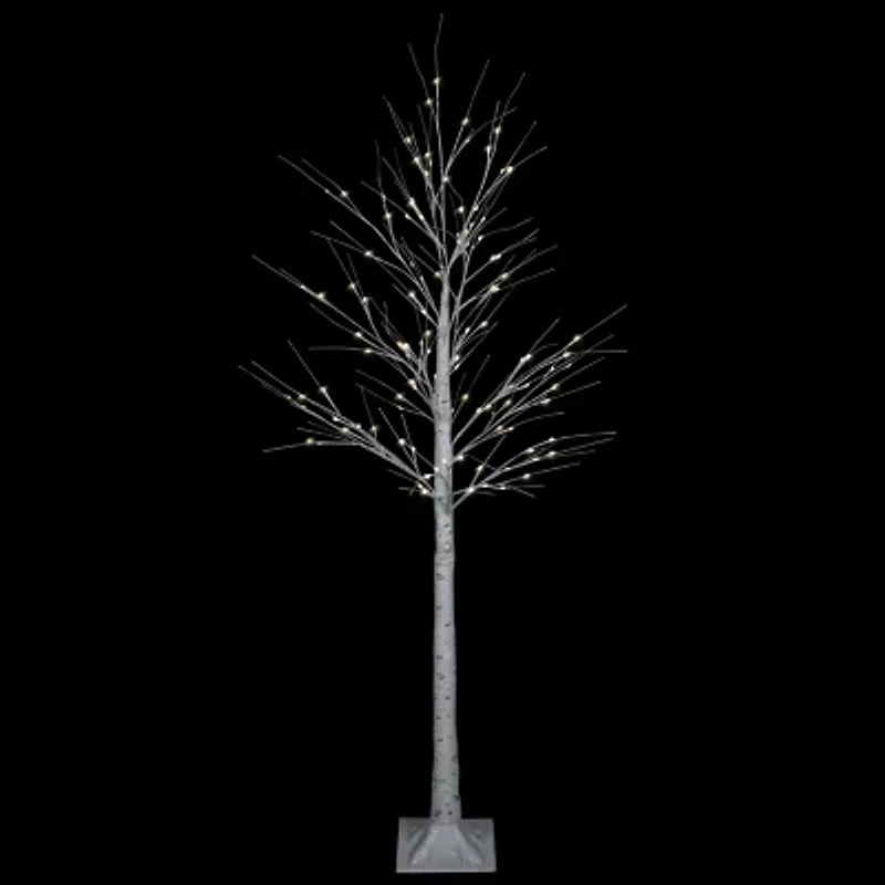 Northlight Warm White Led Lighted Birch 4 Foot Pre-Lit Birch Christmas Tree