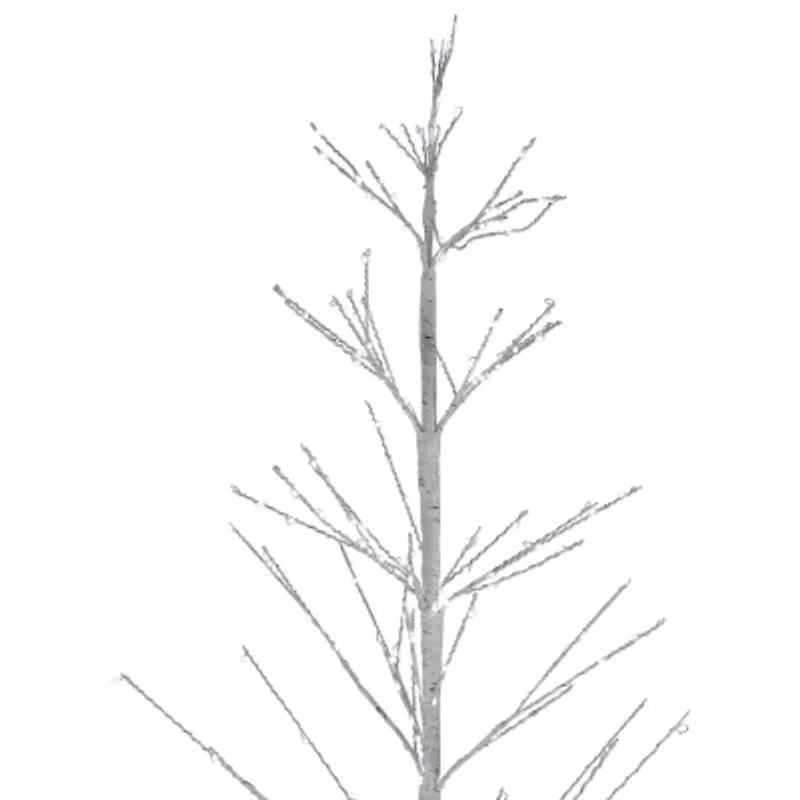 Northlight White Birch With White Lights 6 Foot Pre-Lit Birch Christmas Tree