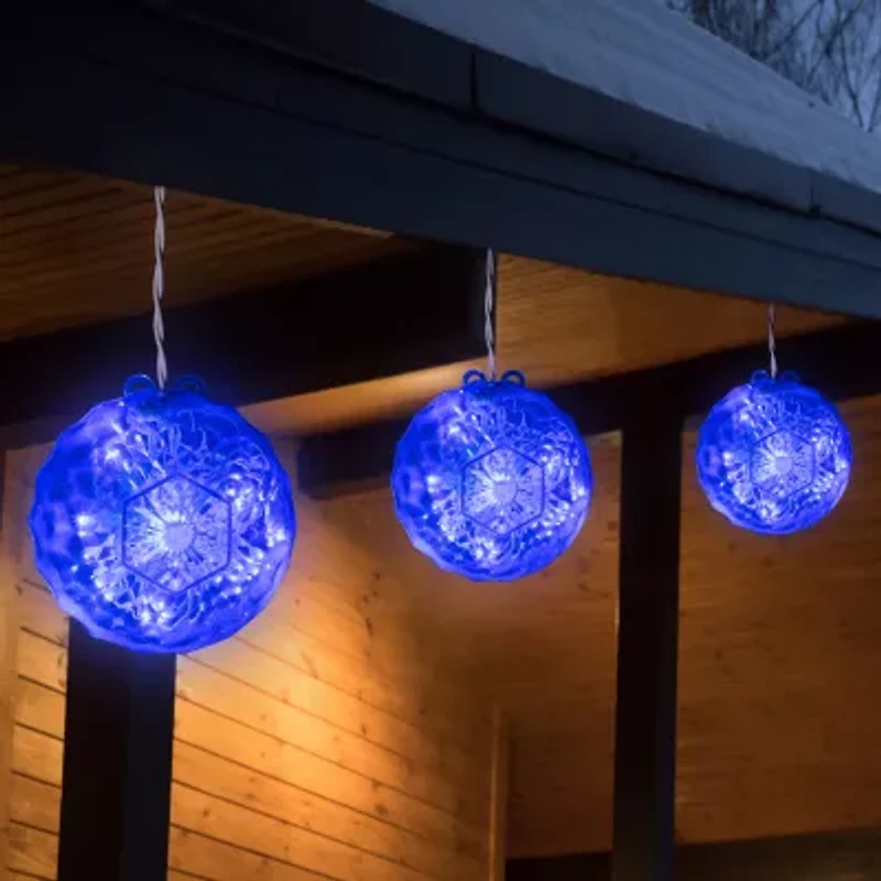 Northlight Handing Crystal Blue Led Lighted Christmas Yard Art