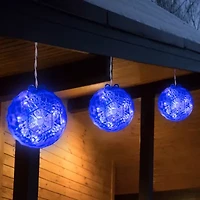 Northlight Handing Crystal Blue Led Lighted Christmas Yard Art