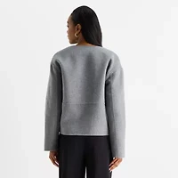 Liz Claiborne Womens Midweight Cropped Jacket