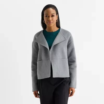 Liz Claiborne Womens Midweight Cropped Jacket