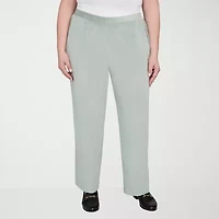 Alfred Dunner Stockbridge Womens Plus Short Mid Rise Straight Corduroy Pant