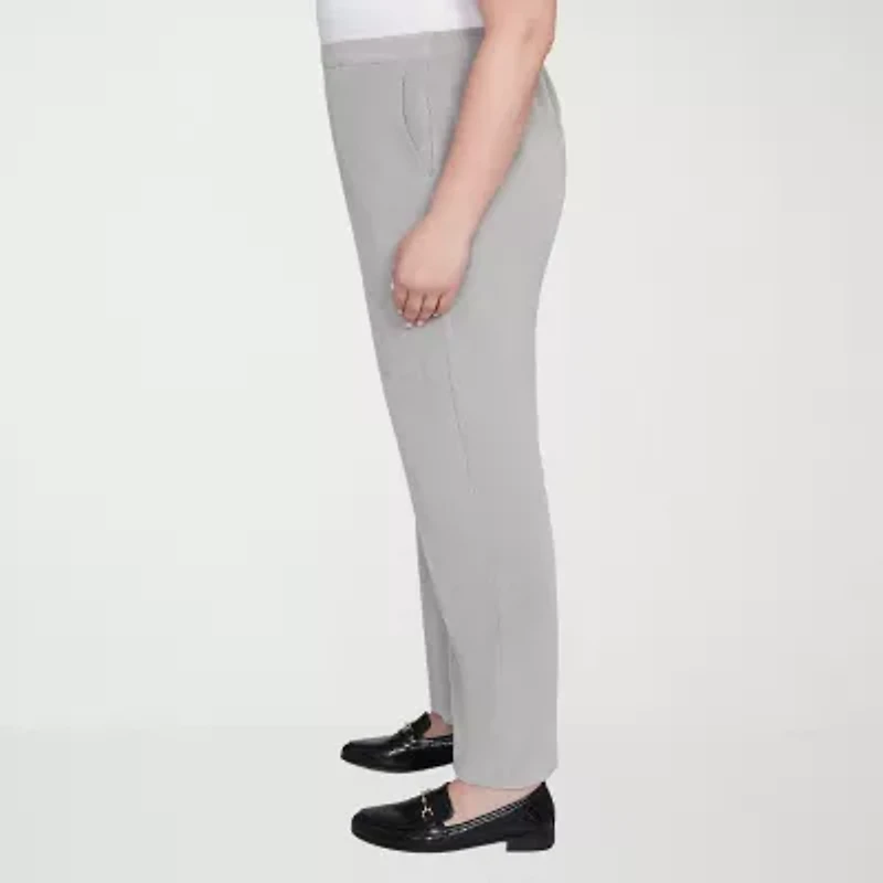 Alfred Dunner Stockbridge Womens Plus Short Mid Rise Straight Corduroy Pant