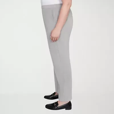 Alfred Dunner Stockbridge Womens Plus Short Mid Rise Straight Corduroy Pant