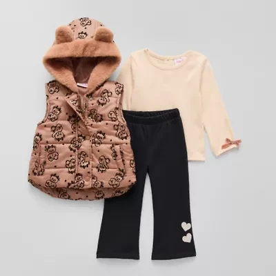 Little Lass Baby Girls 3-pc. Legging Set