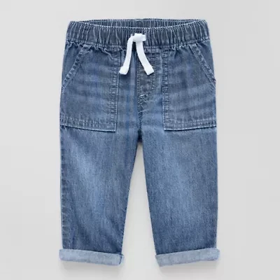 Okie Dokie Baby Boys Straight Regular Fit Pull-On Pant