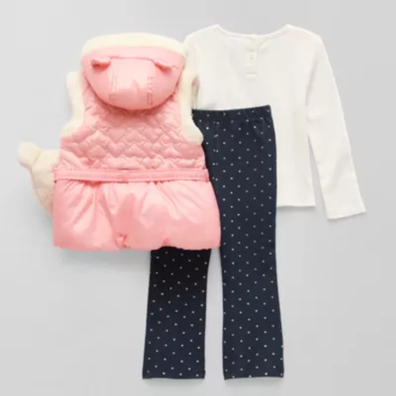 Little Lass Toddler Girls 3-pc. Legging Set