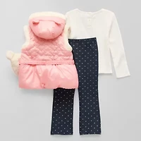 Little Lass Toddler Girls 3-pc. Legging Set
