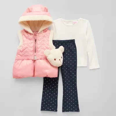 Little Lass Toddler Girls 3-pc. Legging Set