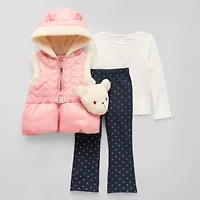Little Lass Toddler Girls 3-pc. Legging Set