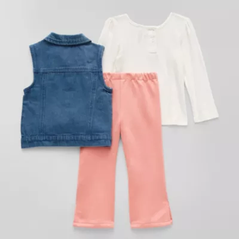Little Lass Toddler Girls 3-pc. Pant Set